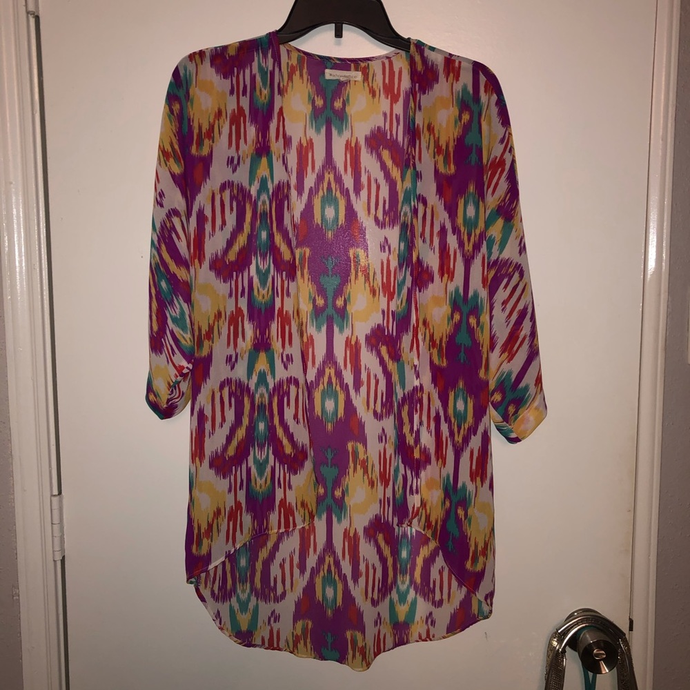 EUC Sheer, Colorful Kimono